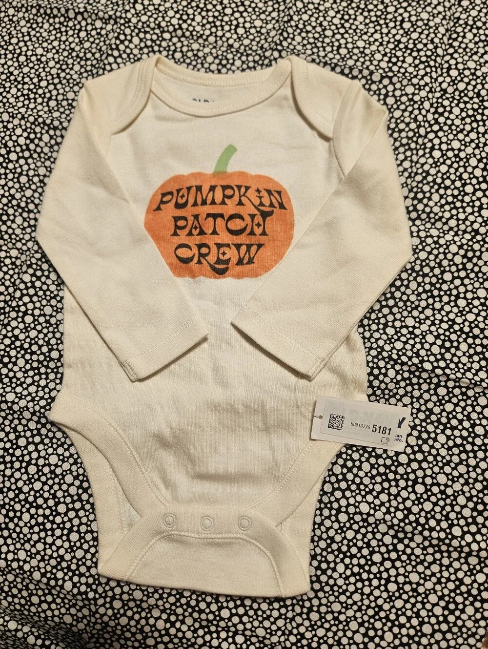 Infant Pumkin Patch Onesies x2